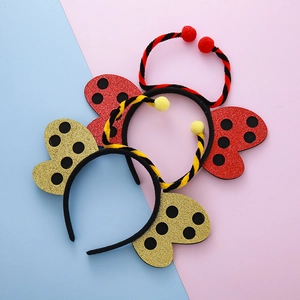 Cerchietti per Capelli a Forma di Ape Coccinella per Bambini Graziosi Cerchietti Insetto Paillettes per Festa Recita Scolastica Accessori