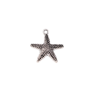 Ciondoli a forma di stella marina argento vintage per gioielli fai da te e collane