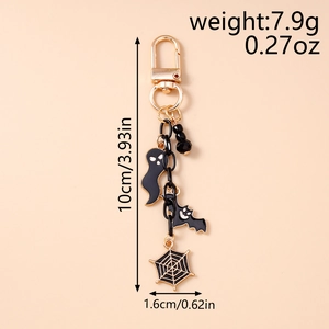 Detailed view of Halloween keychain with size 10cm and weight 7.9g specifications