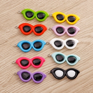 Acryl Zonnebril Vorm DIY Sieraden Hanger Voor Oorbel Ketting Sleutelhanger Maken Nationale Trend Mode Druppelolie Charms
