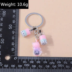 Detailed view of 10.6g weight for the creative bubble tea and bear keychain charms