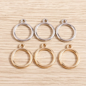 Geometric Circle Round Zinc Alloy Pendants For DIY Jewelry Making Accessories Gold Silver Metal Charms Jewelry Findings