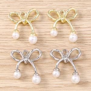 Breloques Nœud Papillon en Alliage Émaillé Avec Künstliche Perles pour Fabrication de Bijoux DIY Accessoires de Boucles d'Oreilles Colliers Mode