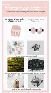 Comparaison entre pinces à cheveux en acétate haut de gamme et barrettes en plastique