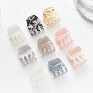 Lot de 9 pinces à cheveux élégantes en acétate marbré pour chignons, coloris variés