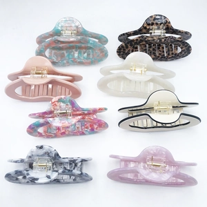 Grande Pince à Cheveux Nuage en Acétate Mode Style Coréen Minimaliste Pince Requin pour Femmes Accessoires de Cheveux Polyvalents