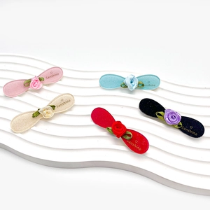 Pince à Cheveux Élégante en Acétate Fleur de Camélia pour Femmes Fait à la Main Floral Pailleté Accessoire de Coiffure