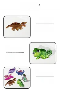 Detail of colorful dinosaur claw clips showing acetate material texture and glossy finish