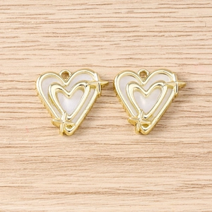 Exquisite goldene Stern und Herz Anhänger für DIY Schmuck Armband Halskette Herstellung