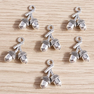Altsilber Pinienzapfen Eichel Anhänger Zinklegierung Charms Für DIY Halskette Armband Schlüsselanhänger Schmuckherstellung Zubehör