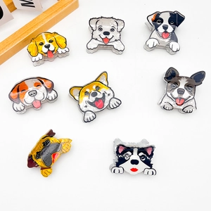 Cartoon Dog Acetate Hair Claw Clip Cute Animal Pearlescent Hair Clip For Women Girls Styling Daily Party Hair Accessory