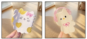 Détails des pinces à cheveux en acétate motif chat mignon avec finition brillante