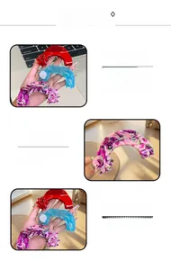 Detail view of acetate claw clips featuring floral resin flowers in various colors