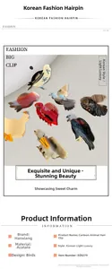 Gros plan détaillé montrant la texture aquarelle et l'acétate de qualité de la pince oiseau