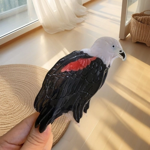 Pince à cheveux aigle réaliste en acétate de cellulose pour coiffures élégantes