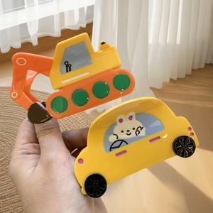 Molle per Capelli in Acetato a Forma di Trasporto Cartone Animato Auto Nave Razzo Escavatore Fatte a Mano Accessori per Capelli Donna