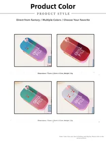 Detailed grid view of glitter acrylic chill pill hair claw clips in various colors