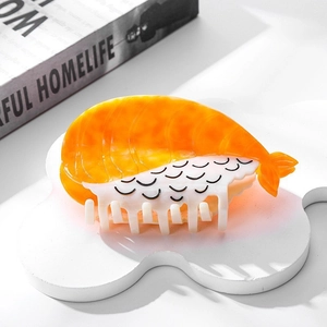 Creative sushi-shaped hair claw clip for women made of premium acetic acid material