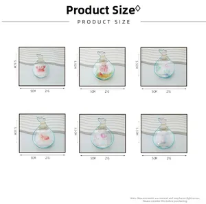 Tabella taglie con dimensioni di 5,5cm per 5cm per fermagli per capelli in acrilico a sirena