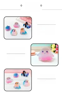 Close-up of matte gradient ghost and pumpkin hair clips with glitter texture for Halloween