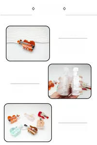 Detailed close-up showing pearlescent violin and guitar hair claws with metal spring clips