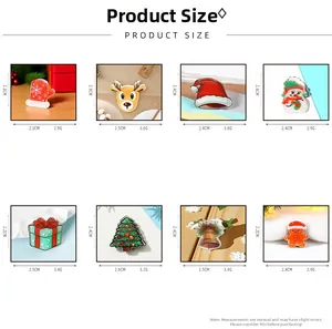 Tableau des tailles indiquant les dimensions et le poids des mini pinces à cheveux