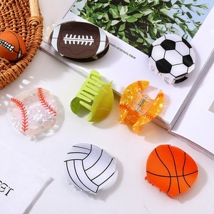 Kreatives Set mit Sportball-Haarklammern, einschließlich Tennis, Basketball und Football