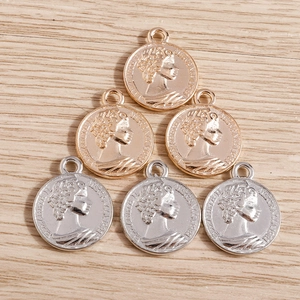 Détails des pendentifs pièces romaines or et argent pour création de bijoux DIY