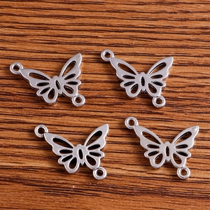 Silver Tone Alloy Butterfly Hollow Out Connectors DIY Jewelry Making Findings For Necklaces Bracelets Accessories
