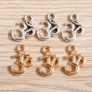 Pendenti Vintage in Lega di Zinco con Simbolo Om per Creazione di Gioielli Fai da Te Collana Bracciale Yoga Spirituale Accessori