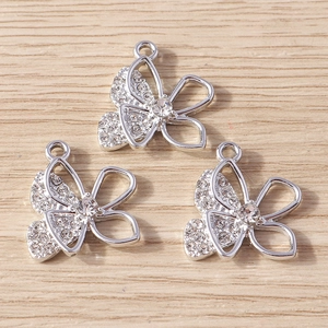 Exquise holle vlinderhangers met strass-steentjes voor DIY-kettingen en armbanden