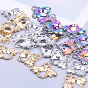 Pendentifs abeille en acier inoxydable doré et argenté pour la création de bijoux DIY