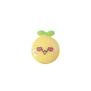 Creative cartoon resin flower charms in yellow and green for DIY jewelry making