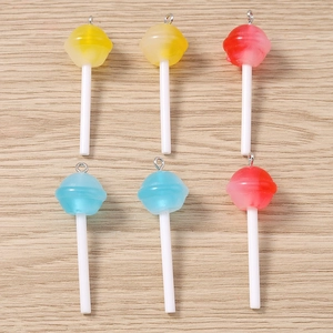 Ciondoli Fai da Te in Resina Simulazione Lecca-lecca Caramelle Cibo Ciondoli per Bracciale Collana Creazione Gioielli Accessori