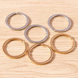 DIY Keychain Rings Electroplated Zinc Alloy Split Rings Circle Connector Loops For Jewelry Making Accessories Key Ring Parts