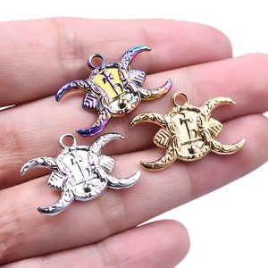 Anhänger aus 304 Edelstahl in Gold, Silber und Regenbogenfarben für DIY-Schmuckherstellung