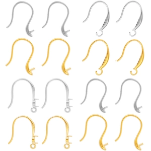 304 Stainless Steel Earring Hooks Geometric Irregular Ear Wires For Women DIY Jewelry Making Findings Gold Silver Plated