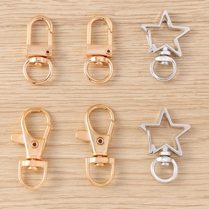 Electroplated Zinc Alloy Lobster Clasps Star Shape Star Keychain Hook DIY Jewelry Findings Connectors Accessory