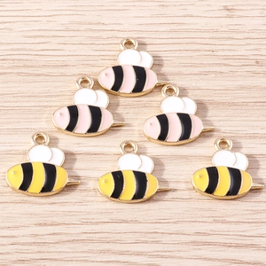 Simpatici Ciondoli Ape in Lega Smalto per Creazione Gioielli DIY Ciondoli Insetto Cartone Animato per Collane Bracciali Orecchini