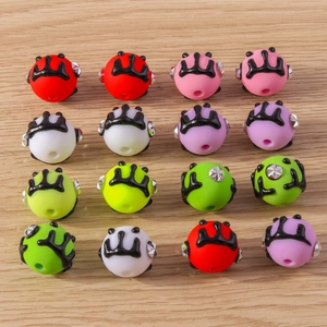 Cartoon Bunte Harz Strass Perlen DIY Schmuckherstellung Zubehör Für Armbänder Halsketten Gemischte Farben Schmuckzubehör