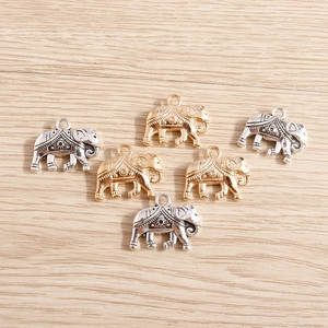 Vintage Legering Olifant Hangers Retro Boheemse Stijl Dierlijke Charms Voor DIY Sieraden Maken Ketting Armband Accessoire