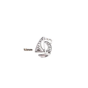 Zilveren zeilboot bedeltjes 17mm legering voor DIY sieraden maken accessoires set