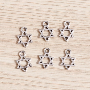 Hollow Star Pentagram Hexagram Pendants Zinc Alloy DIY Jewelry Making Accessories Craft Charms For Necklace Bracelet