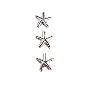 Pack of 20 vintage silver star sea star alloy charms for DIY jewelry making