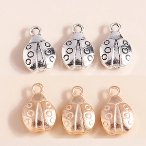 Legierung Galvanisierte Marienkäfer Anhänger Käfer Insekt Pendants Für DIY Schmuckherstellung Zubehör Basteln Halsketten Armbänder
