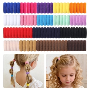 Élastiques à Cheveux Sans Couture Haute Élasticité Attaches Queue de Cheval Tricotées Douces Pour Enfants Filles Accessoires de Coiffure
