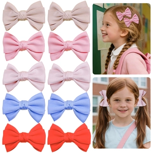 Barrettes À Cheveux Nœud Fait Main Pour Filles Accessoires Cheveux Princesse Épingles À Cheveux En Tissu Pour Enfants Cadeau