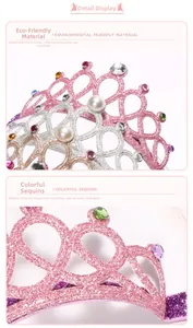 Detailed macro view of sparkling glitter fabric with colorful rhinestones and white pearls