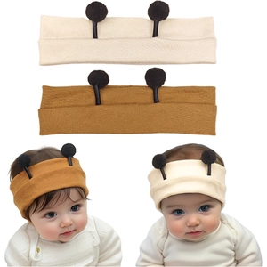 Cute Baby Bee Antenna Knitted Headband Soft Cotton Elastic Infant Hair Band For Newborn Photography Prop Toddler Headwear