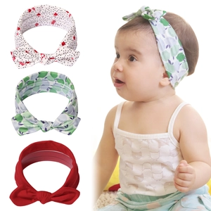 Baby Bow Headbands Collection Soft Cotton Elastic Hair Bands Floral Polka Dot Patterns For Toddler Infant Kids Hair Accessories